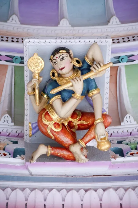 Framed Print : Sculpture of woman on the ceiling of panchasara parasvanath jain temple