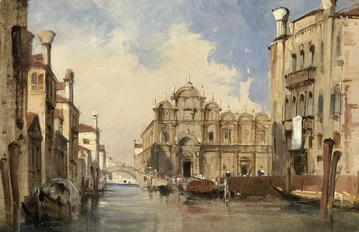 Framed Print : The Scuola di San Marco, 1830, Venice