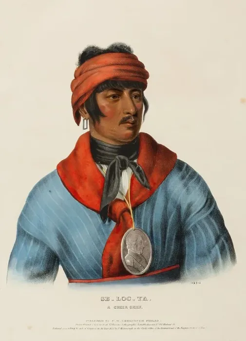 Framed Print : Se-Loc-Ta, A Creek Chief (1836) Framed Print : Se-Loc-Ta, A Creek Chief (1836)