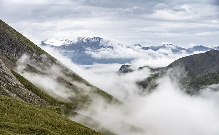 Framed Print : Sea of clouds in the mountains