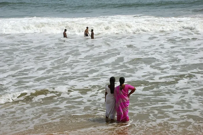 Framed Print : Sea at Mamallapuram, Chennai, Tamil Nadu, India