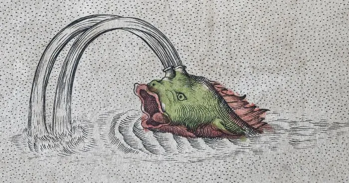 Framed Print : Sea monster, hand-coloured Iceland copperplate engraving by Gerhard Mercator Framed Print : Sea monster, hand-coloured Iceland copperplate engraving by Gerhard Mercator