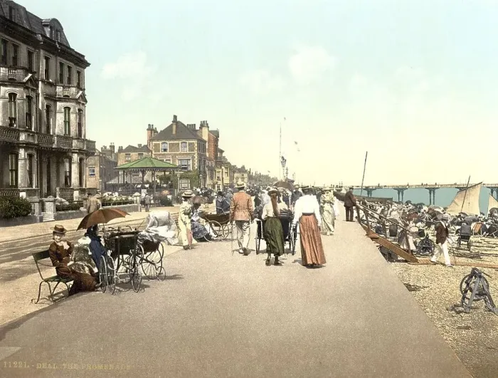 Framed Print : The seafront, Deal, coastal town in the Dover District of the English county of Kent Framed Print : The seafront, Deal, coastal town in the Dover District of the English county of Kent