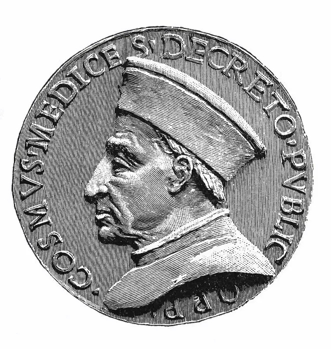 Framed Print : Seal coin of Cosimo de Medici Framed Print : Seal coin of Cosimo de Medici