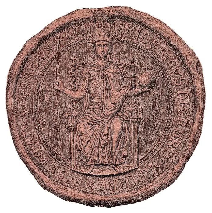 Framed Print : Seal of Frederick II, 1194-1250 Framed Print : Seal of Frederick II, 1194-1250