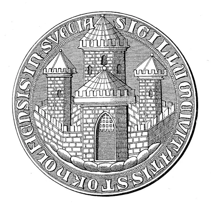 Framed Print : Seal of Stockholm, Sweden, 1395 Framed Print : Seal of Stockholm, Sweden, 1395