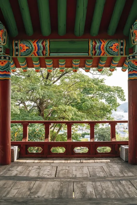 Framed Print : Sebyeonggwan Government Office Korean traditional architecture in Tongyeong