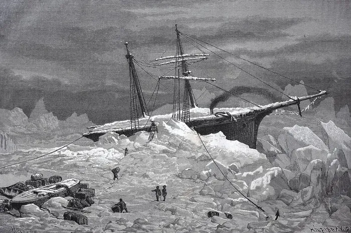 Framed Print : Second German North Polar Expedition