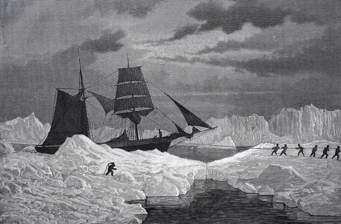 Framed Print : Second German North Polar Expedition Framed Print : Second German North Polar Expedition