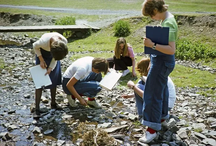 Framed Print : Secondary school girls doing fieldwork in geography, Great Britain 1970s Girls collecting river data 1977 Framed Print : Secondary school girls doing fieldwork in geography, Great Britain 1970s Girls collecting river data 1977