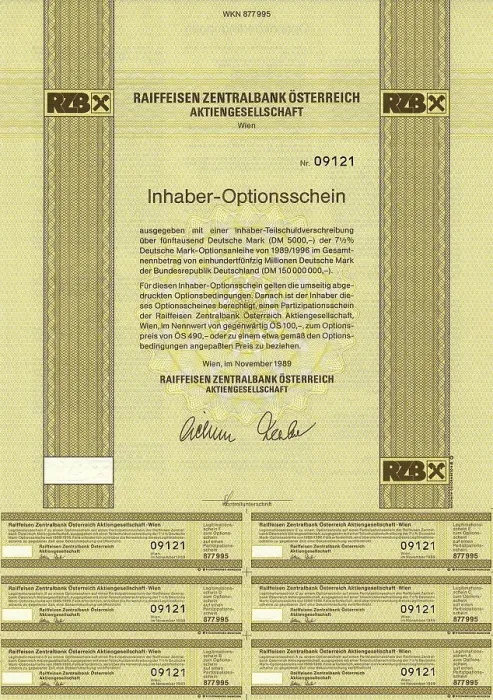 Framed Print : Securities certificate, bearer warrant Framed Print : Securities certificate, bearer warrant