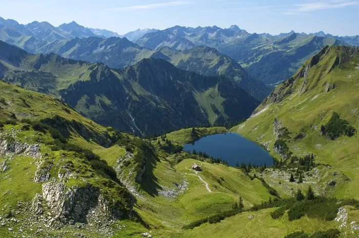 Framed Print : Seealpsee, Laufbacher Eck-Weg, Nebelhorn