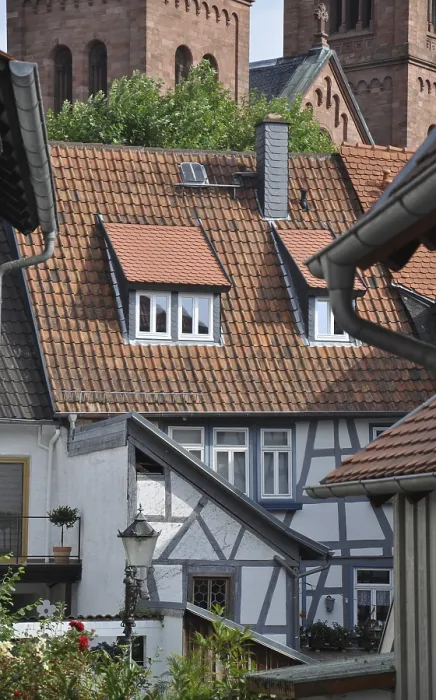 Framed Print : Seligenstadt, Hesse, old town, house
