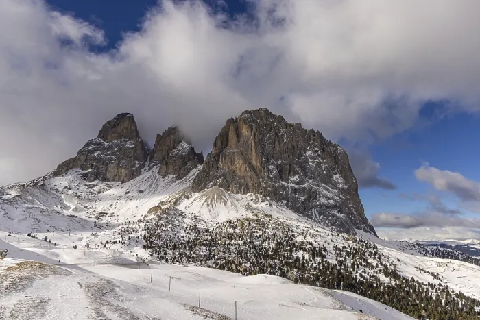 Framed Print : At the Sella Pass, Val Gardena, South Tyrol, Italy