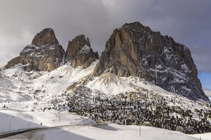 Framed Print : At the Sella Pass, Val Gardena, South Tyrol, Italy