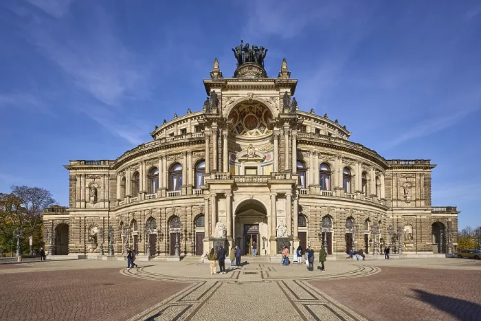 Framed Print : Semperoper, Opera House of the Dresden State Opera