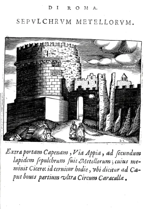 Framed Print : Sepolcro di Metella, Tomb of Caecilia Metella
