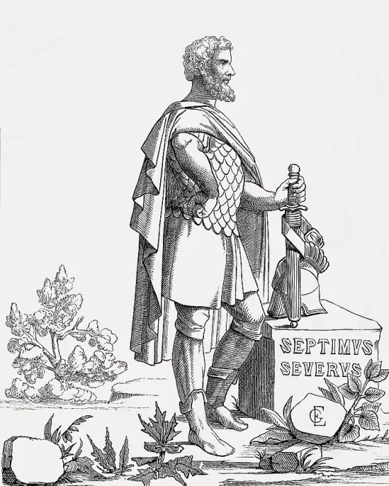 Framed Print : Septimius Severus or Lucius Septimius Severus Augustus