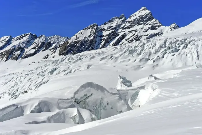 Framed Print : Seracs, towers of glacier ice and crevasses Framed Print : Seracs, towers of glacier ice and crevasses