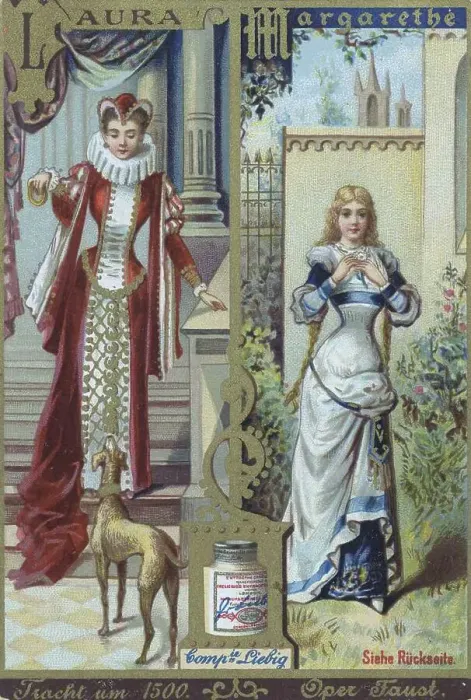 Framed Print : Series of costumes from the opera