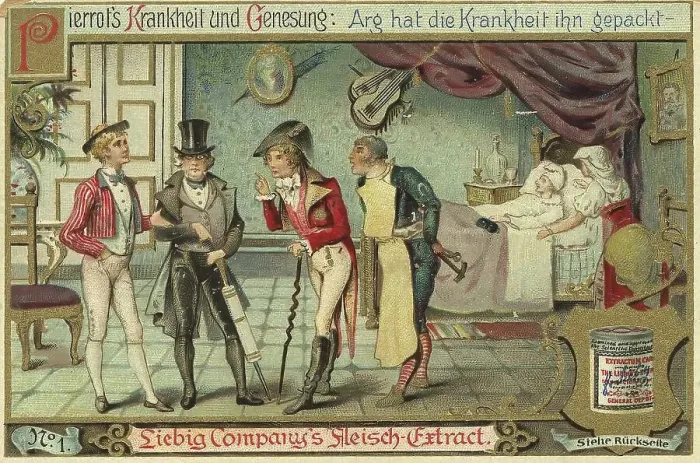 Framed Print : Series Cure of Pierrot by Liebig Meat Extract Framed Print : Series Cure of Pierrot by Liebig Meat Extract