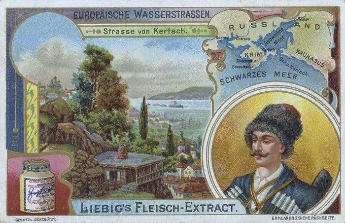 Framed Print : Series European Waterways, the Kerch Strait