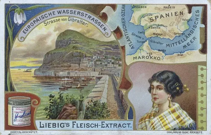 Framed Print : Series European Waterways, Strait of Gibraltar Framed Print : Series European Waterways, Strait of Gibraltar