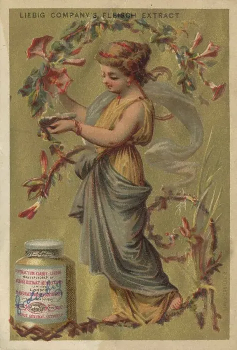 Framed Print : Series of Female Figures in Flowery Branches (1880) (Paris)