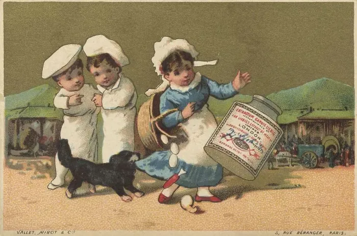 Framed Print : Series Genre Pictures 3 (1873 to 1878) (Paris) Children play with a Liebig glass