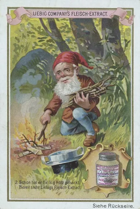 Framed Print : Series of the gnome uses Liebig's meat extract