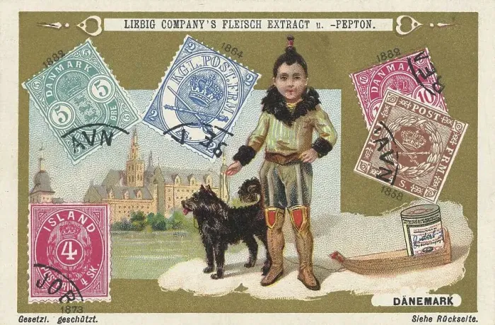 Framed Print : Series of historical valuable stamps
