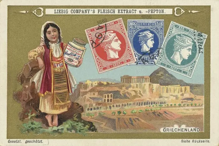 Framed Print : Series of historical valuable stamps