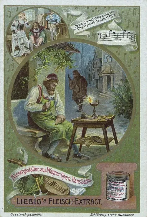 Framed Print : Series of male figures from Wagner operas