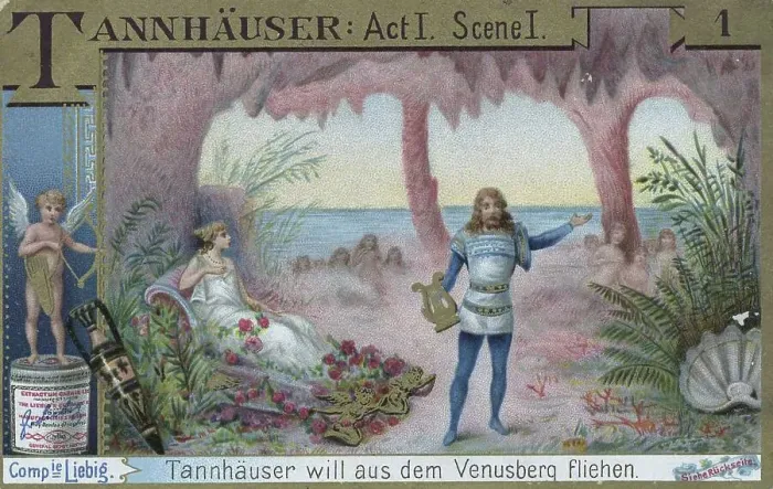 Framed Print : Series Opera Tannhaeuser, Tannhaeuser wants to flee from the Venusberg