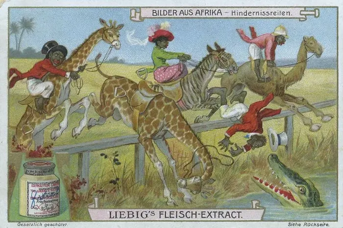 Framed Print : Series Pictures from Africa, Obstacle Riding with Giraffe and Camel Framed Print : Series Pictures from Africa, Obstacle Riding with Giraffe and Camel