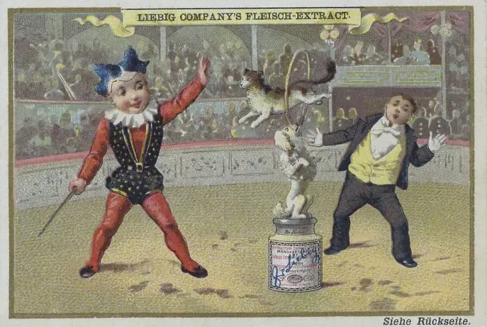 Framed Print : Series of pictures of children as artists in the circus