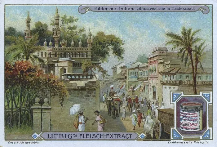 Framed Print : Series Pictures from India, Street scene in Haiderabad