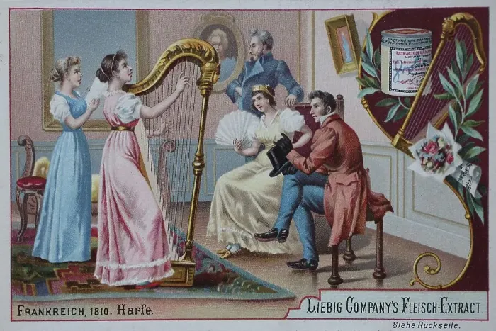 Framed Print : Series of pictures of musical instruments