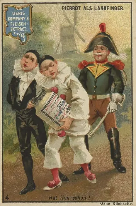 Framed Print : Series Stories of Pierrot, as thief Framed Print : Series Stories of Pierrot, as thief