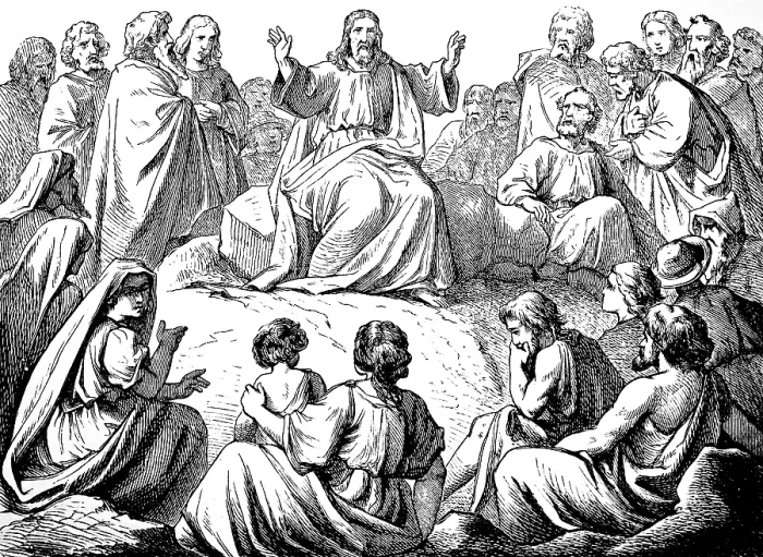 Framed Print : The Sermon on the Mount, Blessed Are Those Who Are Spiritually Poor