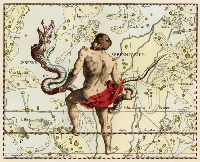 Framed Print : Serpens Serpent, a constellation in the northern celestial hemisphere