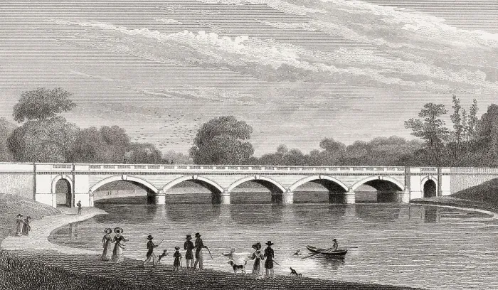 Framed Print : Serpentine Bridge, Hyde Park, London