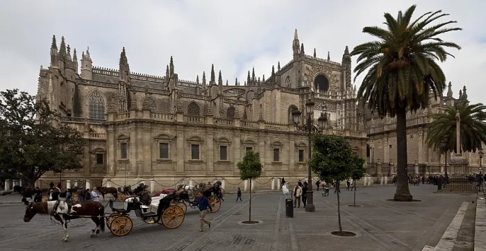 Framed Print : Seville, Cathedral. View from south-south-west Seville Framed Print : Seville, Cathedral. View from south-south-west Seville
