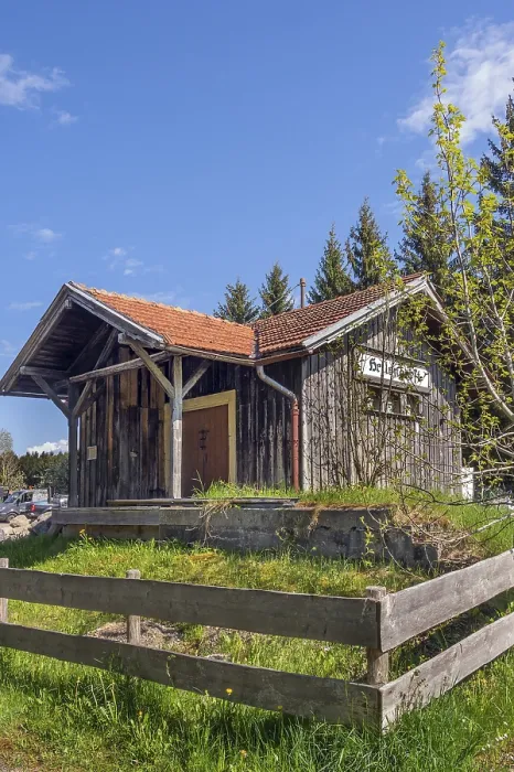 Framed Print : The shed of the former railway station of Hellengerst