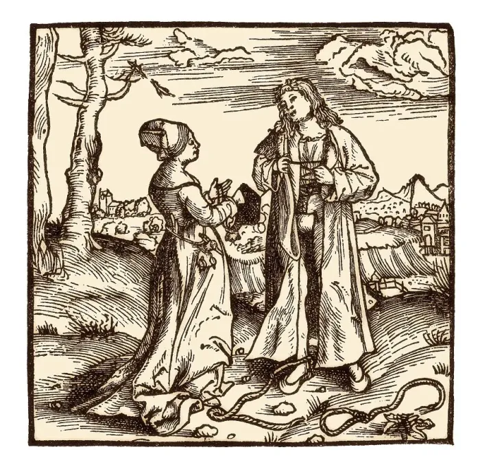 Framed Print : A sheet from the book, De Fide concubinarum in sacerdotes