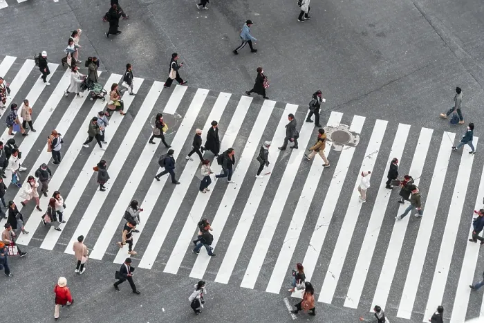 Framed Print : Shibuya crossing, crowds at intersection Framed Print : Shibuya crossing, crowds at intersection
