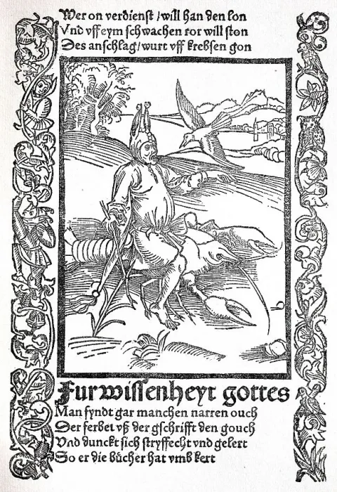 Framed Print : The Ship of Fools by Sebastian Brant Framed Print : The Ship of Fools by Sebastian Brant