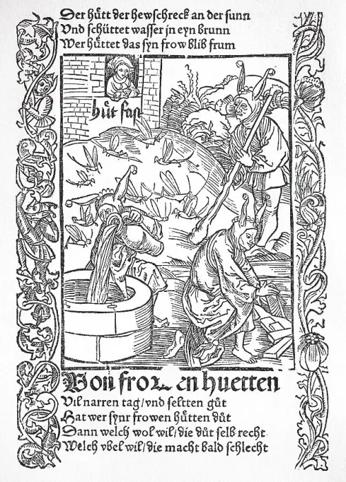 Framed Print : The Ship of Fools by Sebastian Brant
