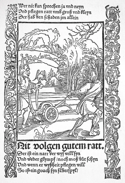 Framed Print : The Ship of Fools by Sebastian Brant