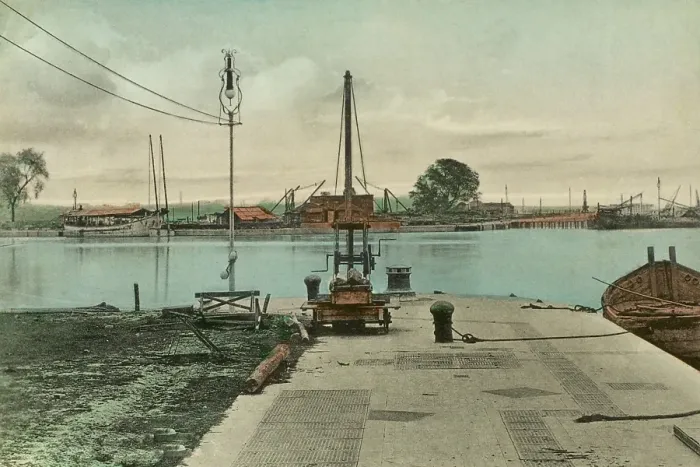 Framed Print : Shipping, Kidderpore Dock, Calcutta, West Bengal, India, Asia Framed Print : Shipping, Kidderpore Dock, Calcutta, West Bengal, India, Asia